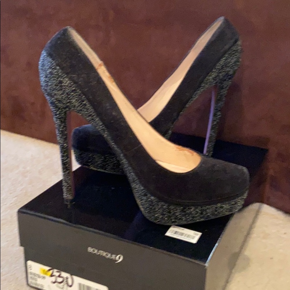 Boutique 9 Btkya Black Suede Dress Pumps